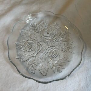 Pasari Crystal Livia Clear Glass Salad Plates